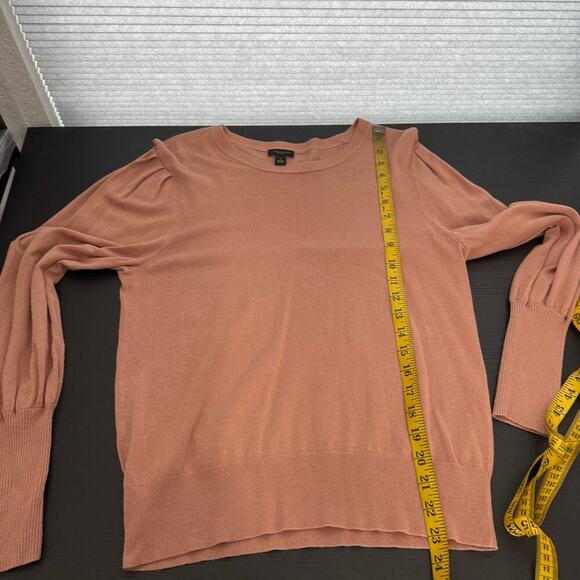 Ann Taylor Tan Crewneck Casual Sweater Women's Size Medium FLAWED - Picture 9 of 10